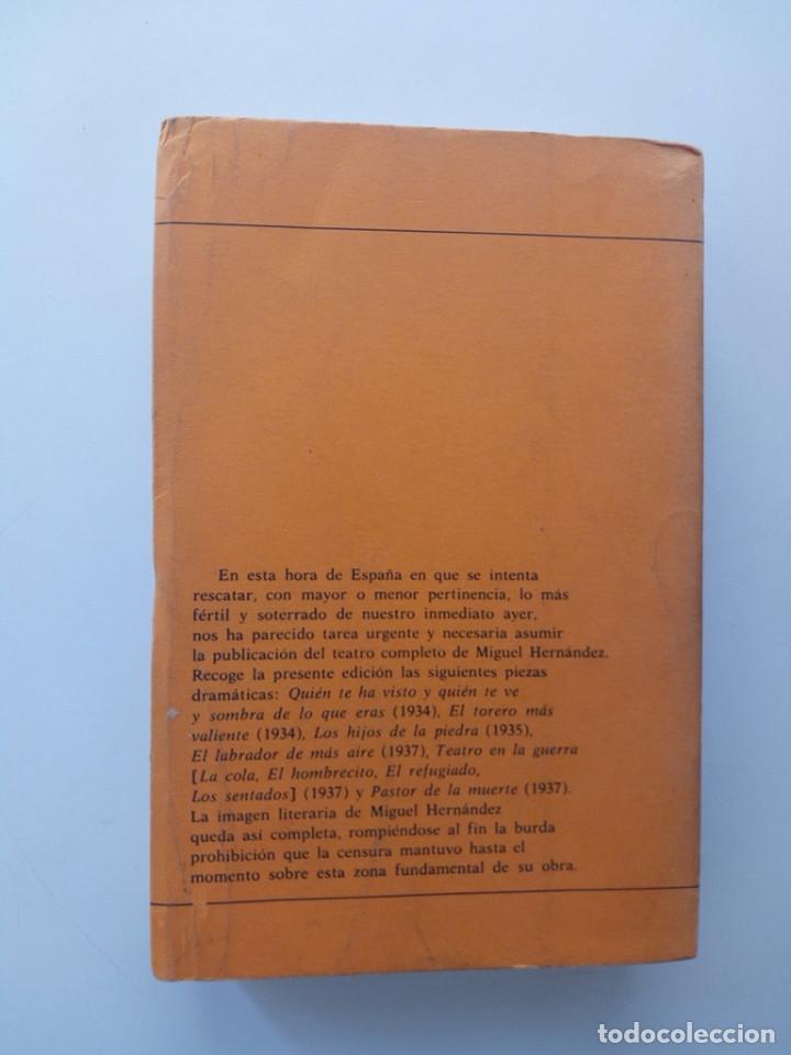 Libros de segunda mano: TEATRO COMPLETO - MIGUEL HERNANDEZ - Foto 3