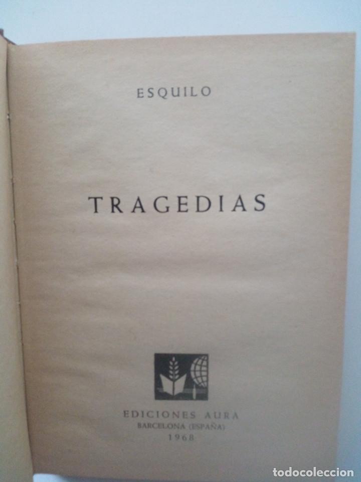 Libros de segunda mano: TRAGEDIAS - ESQUILO (EDICIONES AURA 1968) - Foto 2