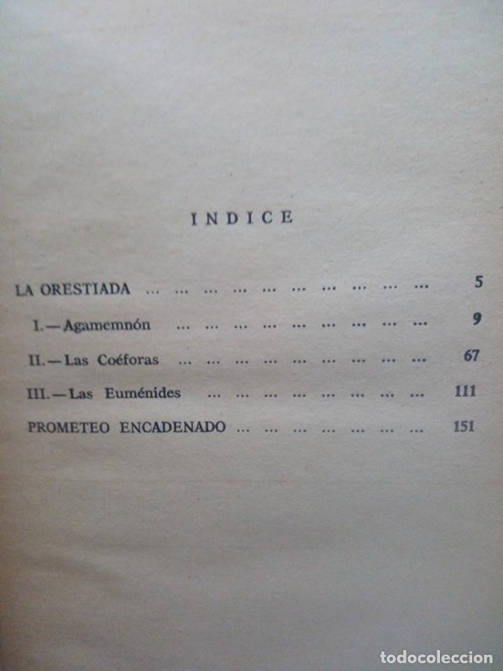 Libros de segunda mano: TRAGEDIAS - ESQUILO (EDICIONES AURA 1968) - Foto 3