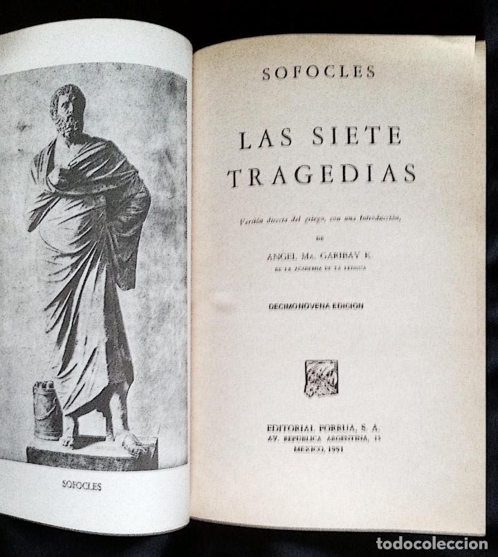 Libros de segunda mano: LAS SIETE TRAGEDIAS | SOFOCLES | PORRUA 1991 - Foto 3