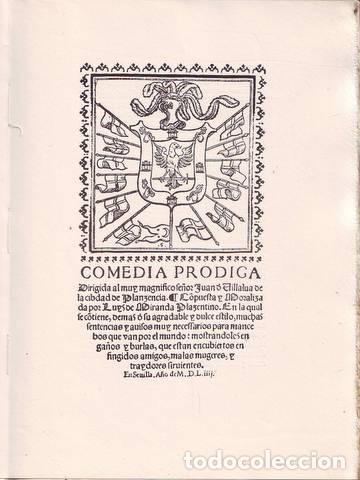 Libros de segunda mano: MIRANDA, Luis: COMEDIA PRODIGA - Foto 1