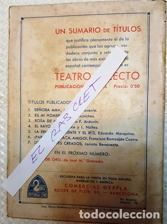 Libros de segunda mano: TEATRO SELECTO - JACINTO BENAVENTE - LOS INTERESES CREADOS - - Foto 2