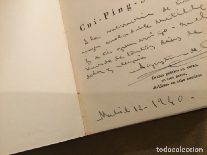 Libros de segunda mano: Aut&oacute;grafo de Agust&iacute;n de Foxa con dedicatoria y firma Cui-Ping-Sing - Foto 14