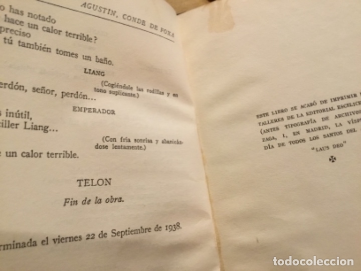 Libros de segunda mano: Aut&oacute;grafo de Agust&iacute;n de Foxa con dedicatoria y firma Cui-Ping-Sing - Foto 19