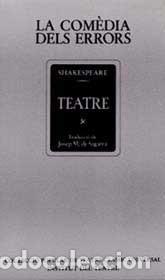 Libros de segunda mano: SHAKESPEARE, William. La com&egrave;dia dels errors. Barcelona, Institut del Teatre - Bruguera, 1981 - Foto 1