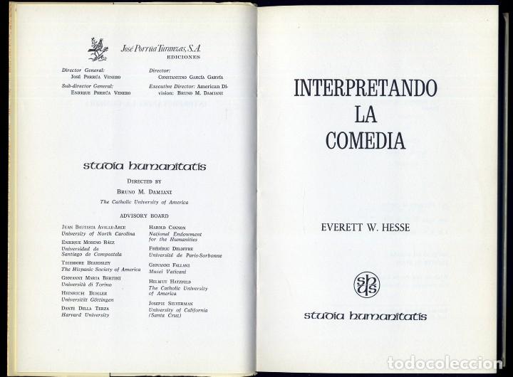 Libros de segunda mano: HESSE, Everett Wesley.  Interpretando la Comedia.  1977. - Foto 2