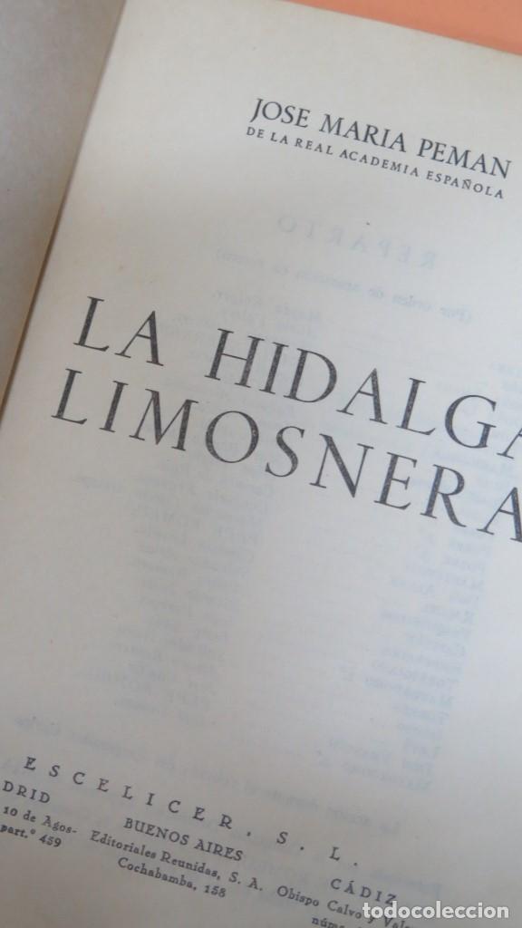 Libros de segunda mano: 1944.- LA HIDALGA LIMOSNERA. JOSE MARIA PEMAN - Foto 2