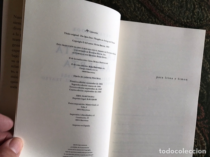 Libros de segunda mano: La puerta abierta. Peter Brook. Raro. Como nuevo - Foto 5