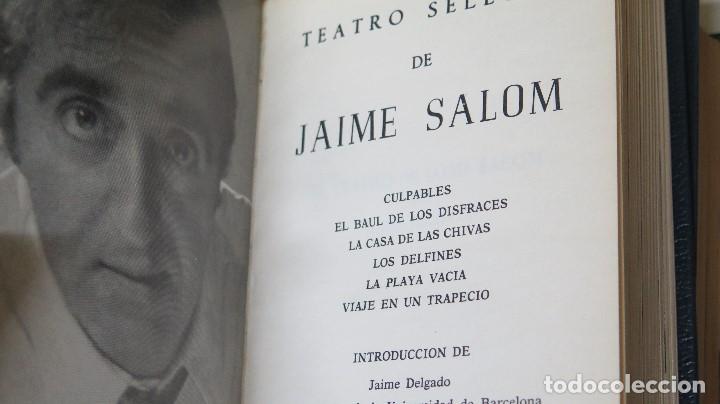 Libros de segunda mano: 1971.- TEATRO SELECTO. JAIME SALOM. ESCELICER - Foto 2