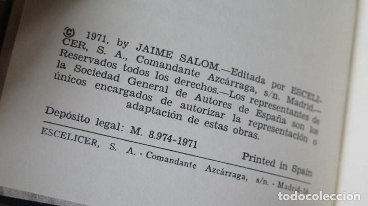 Libros de segunda mano: 1971.- TEATRO SELECTO. JAIME SALOM. ESCELICER - Foto 3