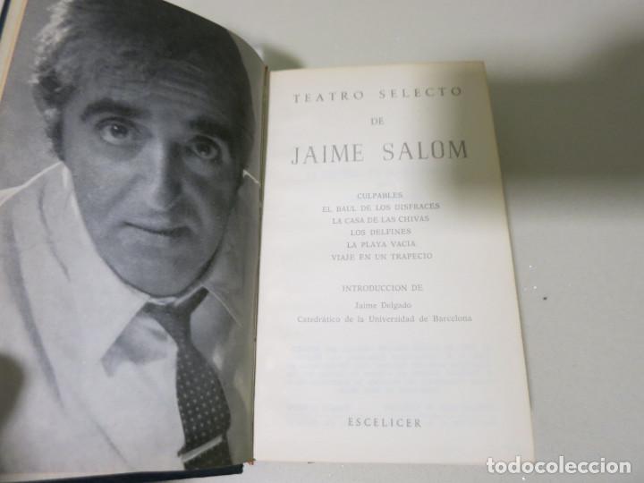 Libros de segunda mano: TEATRO SELECTO DE JAIME SALOM - Foto 2