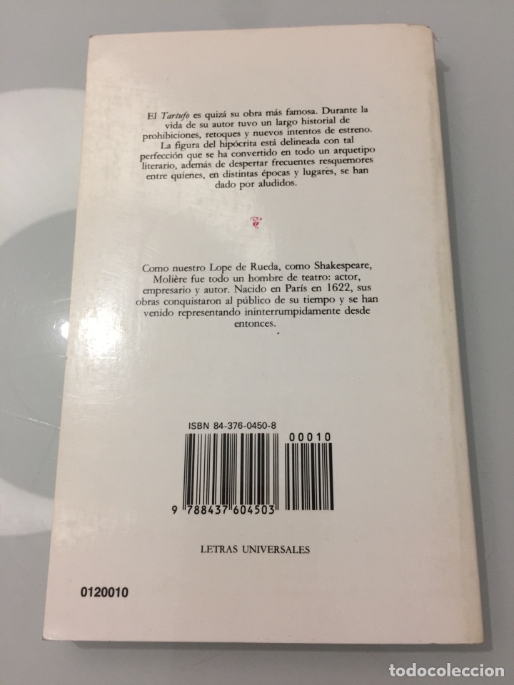 Libros de segunda mano: Tartufo. Moliere - Foto 2