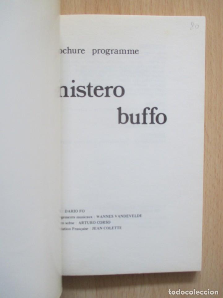 Libros de segunda mano: Mistero buffo &ndash; Brochure programme, de Dario Fo - Foto 3