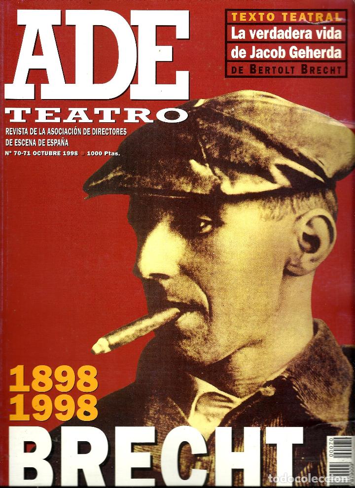 Livros em segunda m&atilde;o: REVISTA ADE TEATRO N&ordm; 70-71 MONOGRAFICO BERTOLT BRECHT BUEN ESTADO 312 p&aacute;ginas