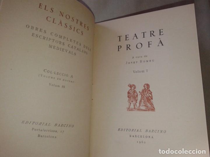 Libros de segunda mano: TEATRE PROFA, VOLUM I, 1962, B2 - Foto 2