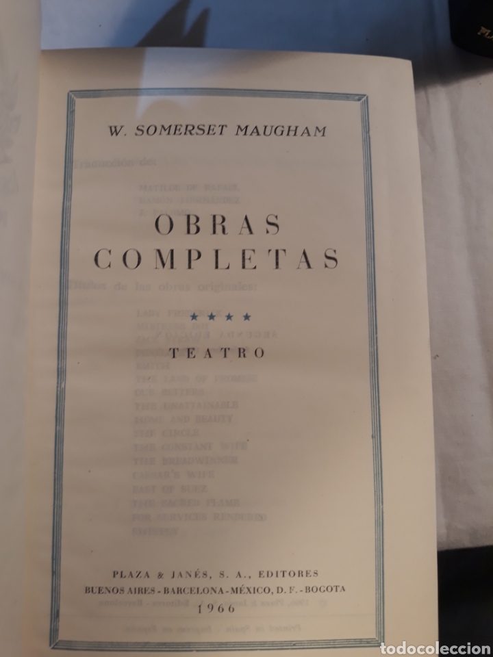 Libros de segunda mano: W Somerset Maugham. Obras Completas. tomos 2 y 4. - Foto 3