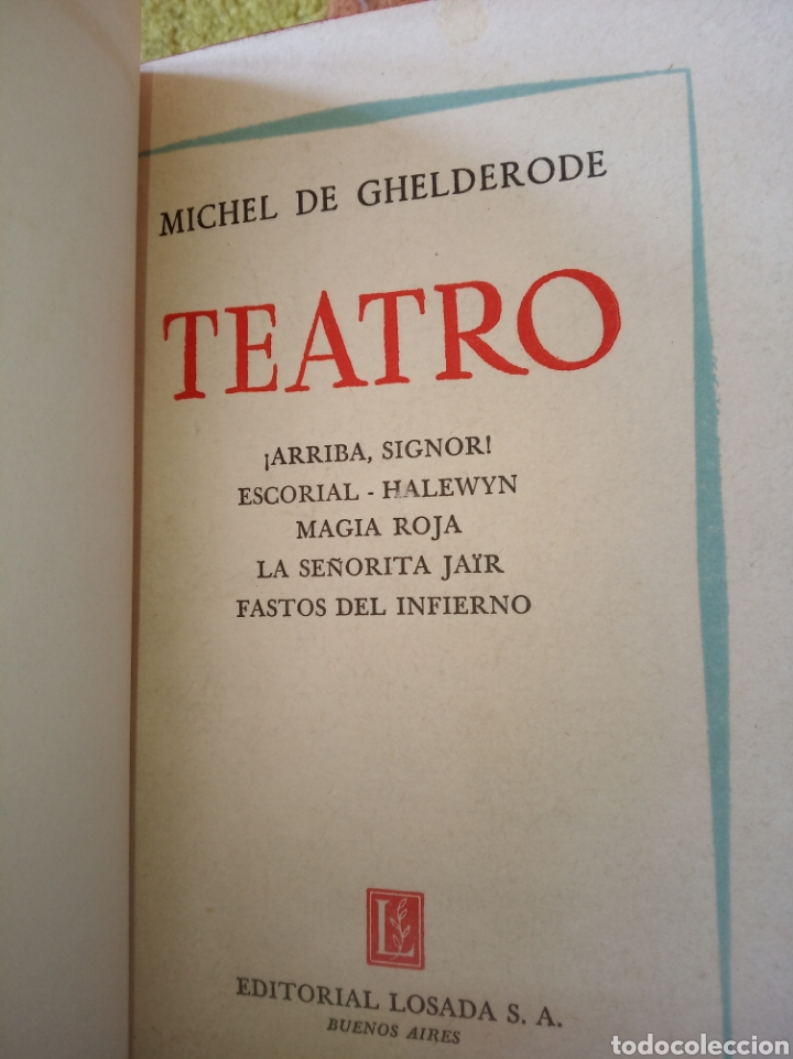 Libros de segunda mano: Teatro, Michel de Ghelderode - Foto 3