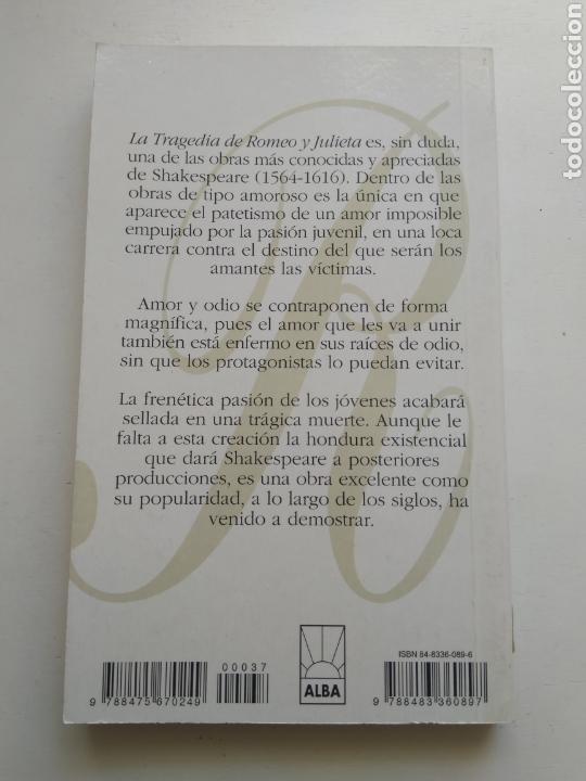 Libros de segunda mano: ROMEO Y JULIETA/WILLIAM SHAKESPEARE - Foto 2