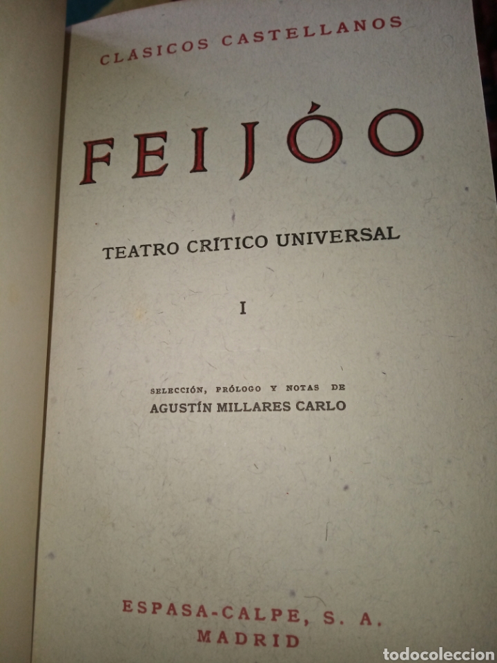 Libros de segunda mano: Teatro cr&iacute;tico universal. Feijoo - Foto 4