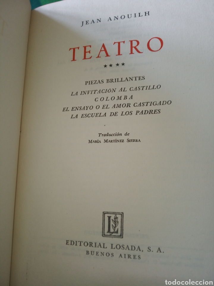 Libros de segunda mano: Teatro, Jean Anouilh - Foto 6