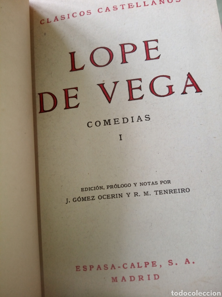 Libros de segunda mano: Comedias. Lope de Vega. - Foto 5