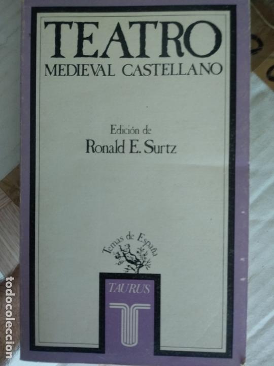 Libros de segunda mano: Teatro medieval castellano - Edici&oacute;n de Ronald E. Surtz - Foto 1