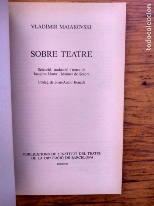 Libros de segunda mano: Maiakovski, Vladimir: Sobre teatre. - Foto 2