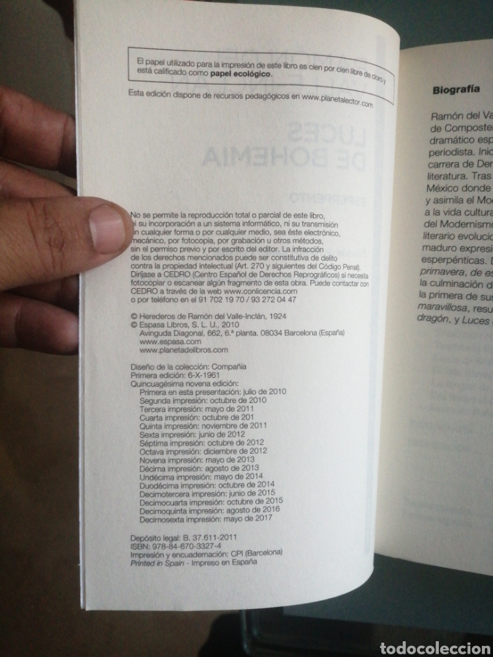 Libros de segunda mano: Luces de bohemia - Foto 4
