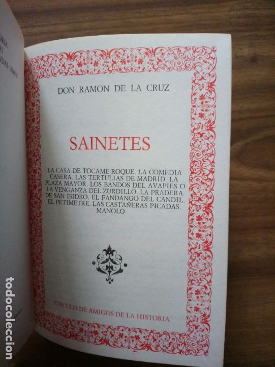 Libros de segunda mano: Sainetes - Cruz, Ram&oacute;n de la - Foto 1