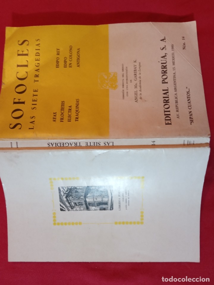 Libros de segunda mano: Sofocles .Las Siete Tragedias. - Foto 2