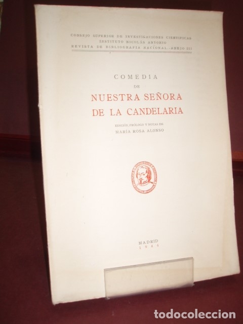 Libros de segunda mano: COMEDIA DE NUESTRA SE&Ntilde;ORA DE LA CANDELARIA ... 1944 - Foto 1