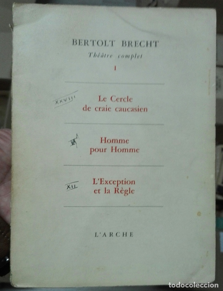 Libros de segunda mano: Bertolt Brecht. Th&eacute;&acirc;tre complet I. - Foto 1