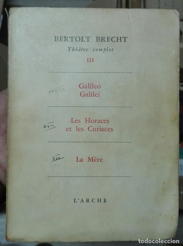 Libros de segunda mano: Bertolt Brecht. Th&eacute;&acirc;tre complet III. - Foto 1