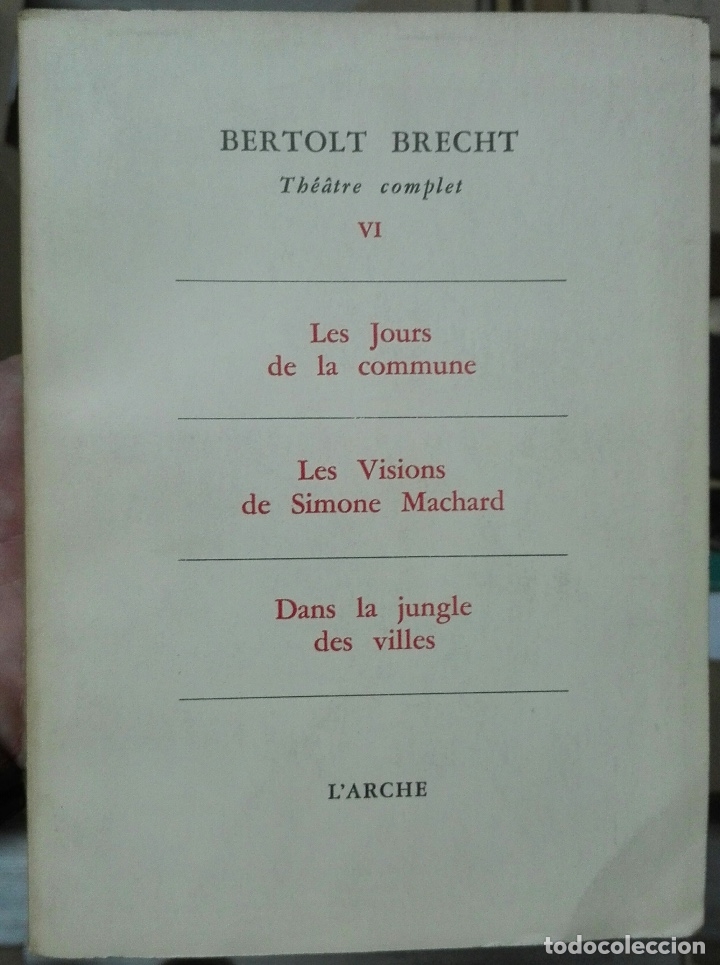 Libros de segunda mano: Bertolt Brecht. Th&eacute;&acirc;tre complet VI. - Foto 1
