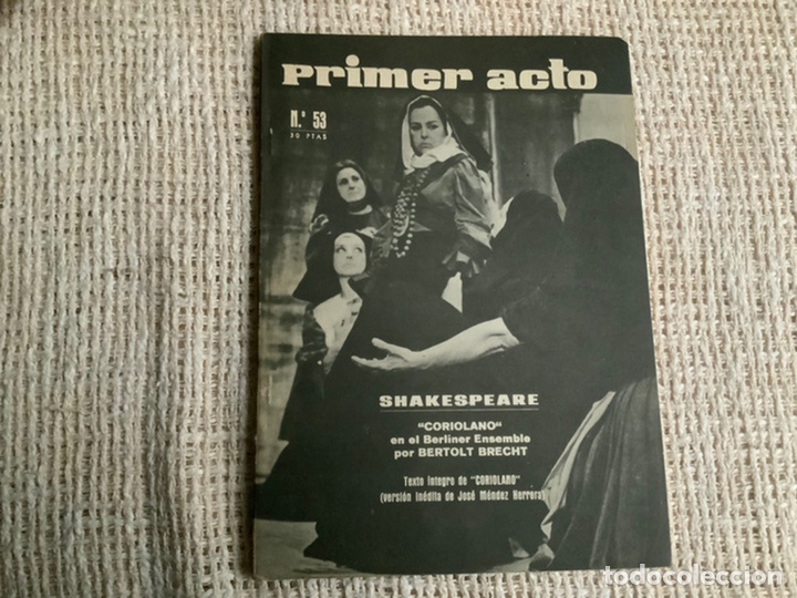 Gebrauchte B&uuml;cher: PRIMER ACTO REVISTA DE TEATRO N&ordm; 53 Coriolano de Shakespeare