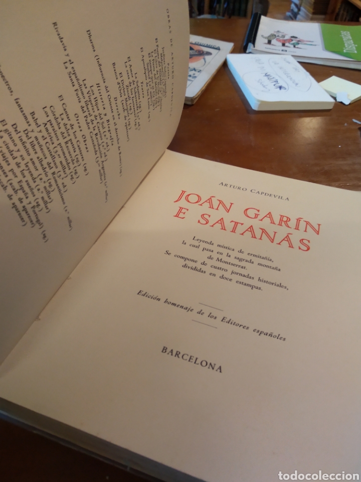 Libros de segunda mano: JOAN GARIN E SATANAS. ARTURO CAPDEVILA #3841 - Foto 3