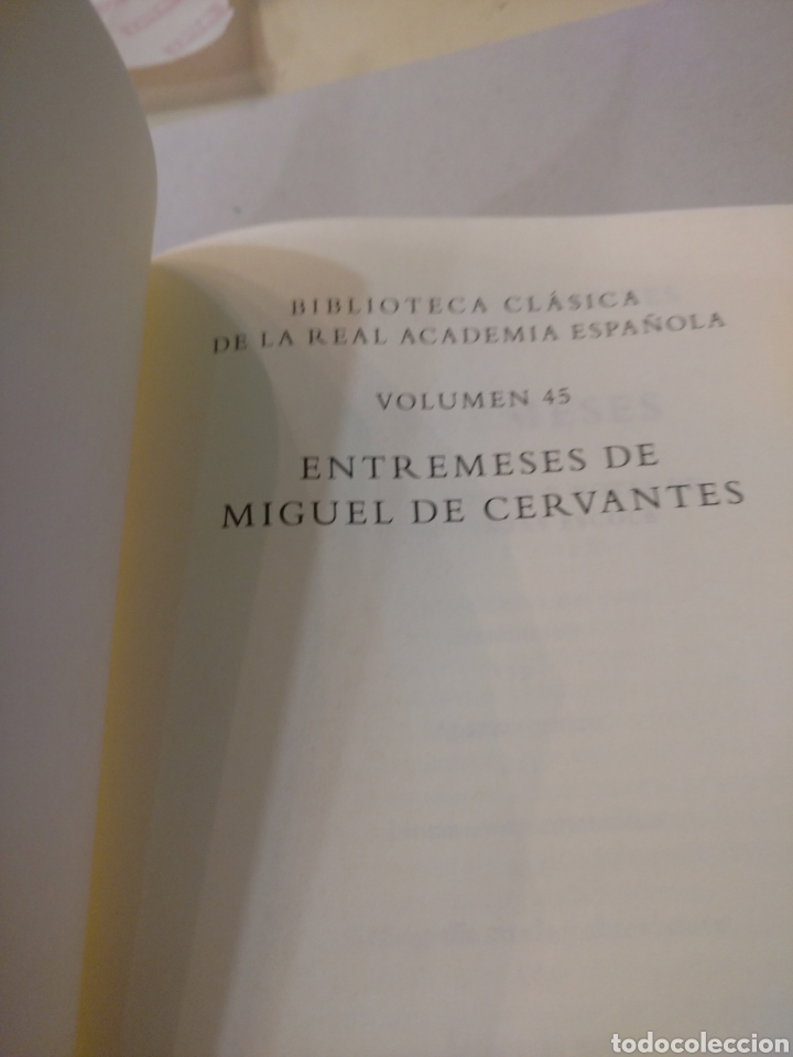 Libros de segunda mano: Entremeses de Miguel de Cervantes - Foto 3