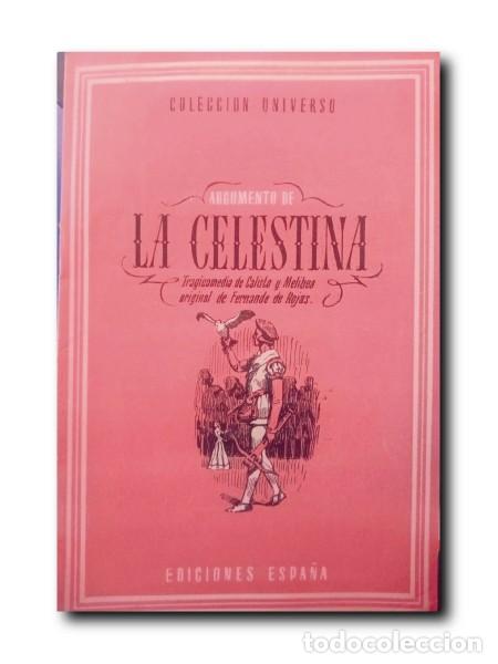 Libros de segunda mano: COLECCI&Oacute;N UNIVERSO TOMO 15- N&ordm; 18: ARGUMENTO DE LA CELESTINA