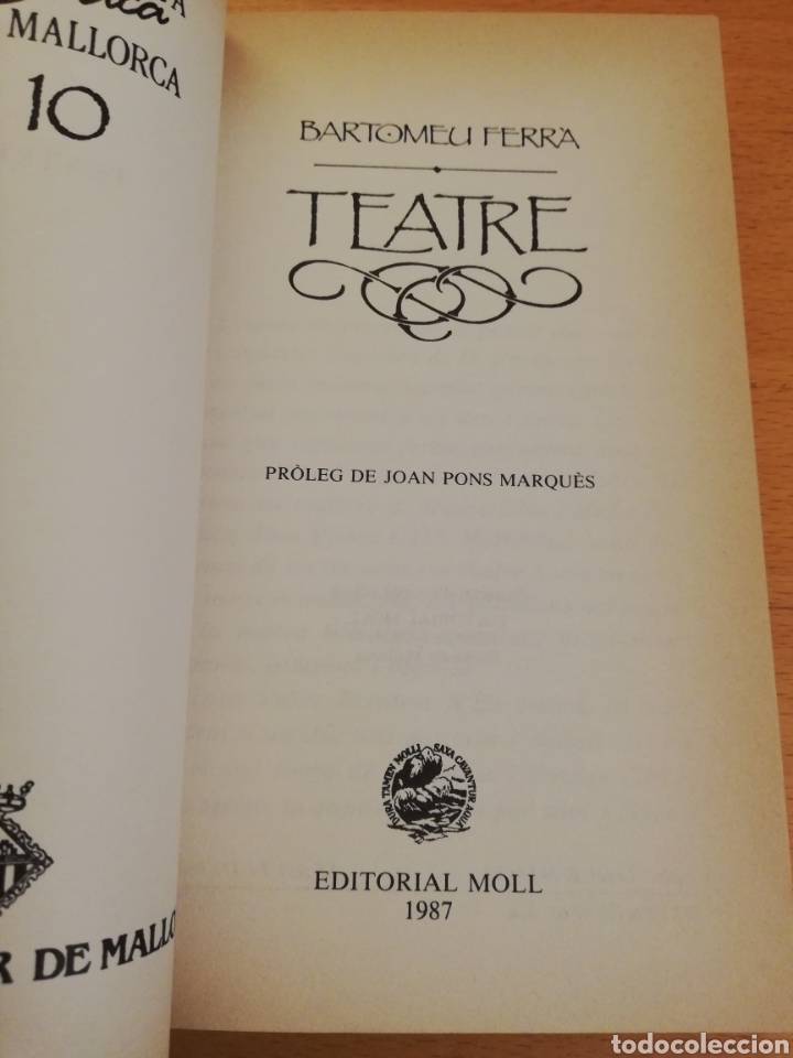 Libros de segunda mano: TEATRE (BARTOMEU FERR&Agrave;) - Foto 2