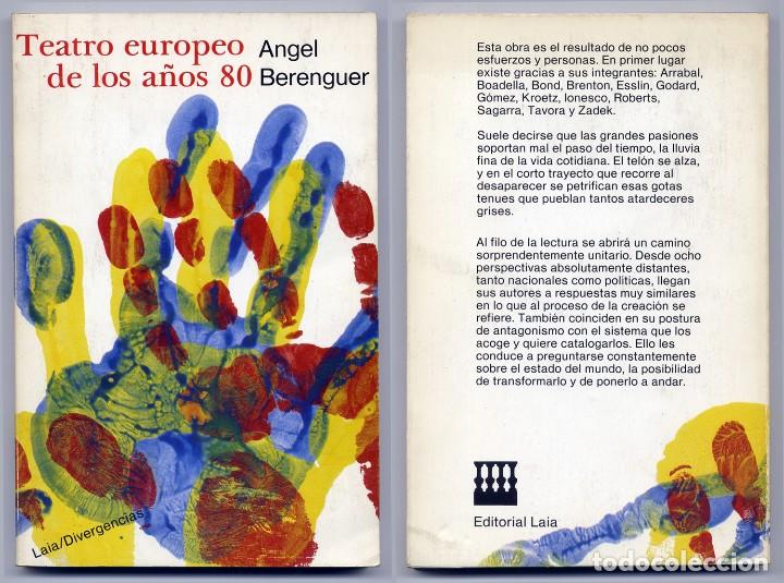 Libri di seconda mano: BERENGUER, Angel (Ed.).  Teatro Europeo de los a&ntilde;os 80.