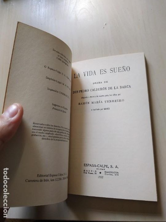Libros de segunda mano: Facs&iacute;mil. La Vida es Sue&ntilde;o - Calder&oacute;n de la Barca. Espada. Limitada. - Foto 3