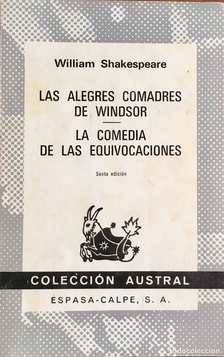 Libros de segunda mano: Las alegres comadres de Windsor. La comedia de las equivocaciones. Shakespeare - Foto 1