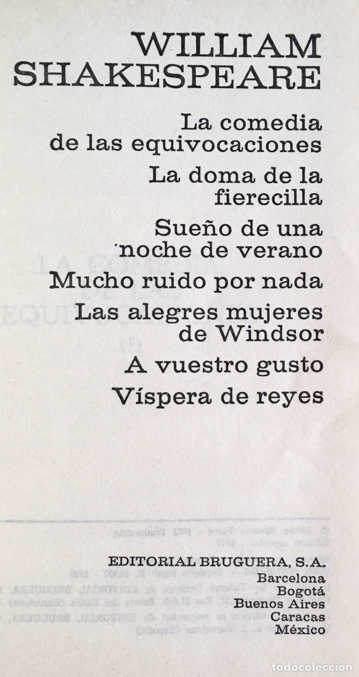 Libros de segunda mano: William Shakespeare. Comedias - Foto 2