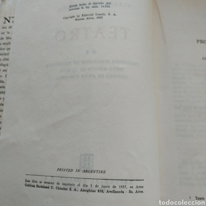 Libros de segunda mano: Teatro Alejandro casona. Editorial Losada - Foto 2