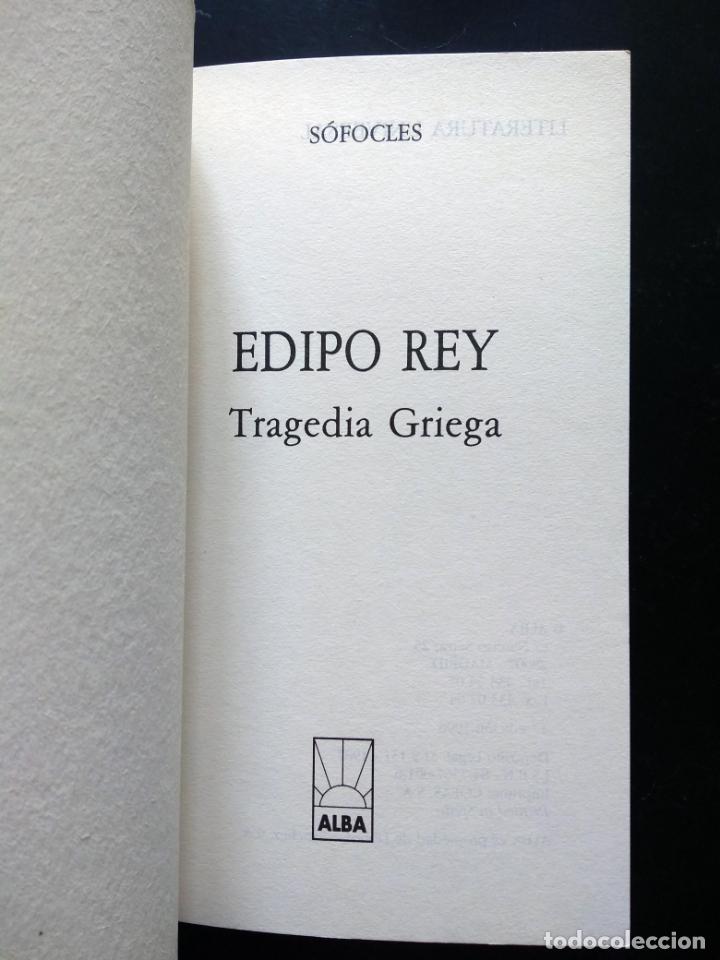 Libros de segunda mano: Edipo rey | S&oacute;focles | Ediciones Alba, 1987 - Foto 3
