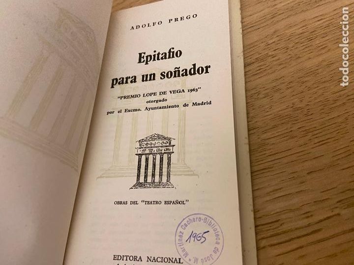 Libros de segunda mano: EPITAFIO PARA UN SO&Ntilde;ADOR - ADOLFO PREGO - Foto 3
