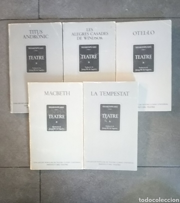Livres d'occasion: Shakespeare en CATAL&Aacute;N: Otelo, La Tempestat, Macbeth, Titus Andronic, Les alegres casades de Windsor