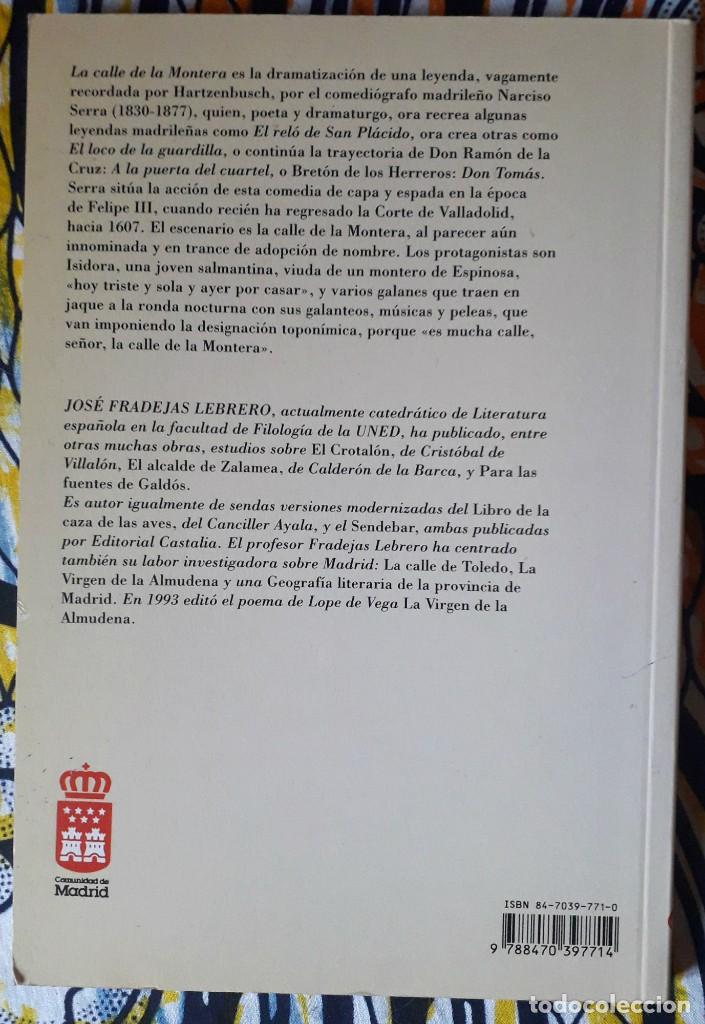 Libros de segunda mano: Narciso Serra . La calle de la Montera - Foto 2