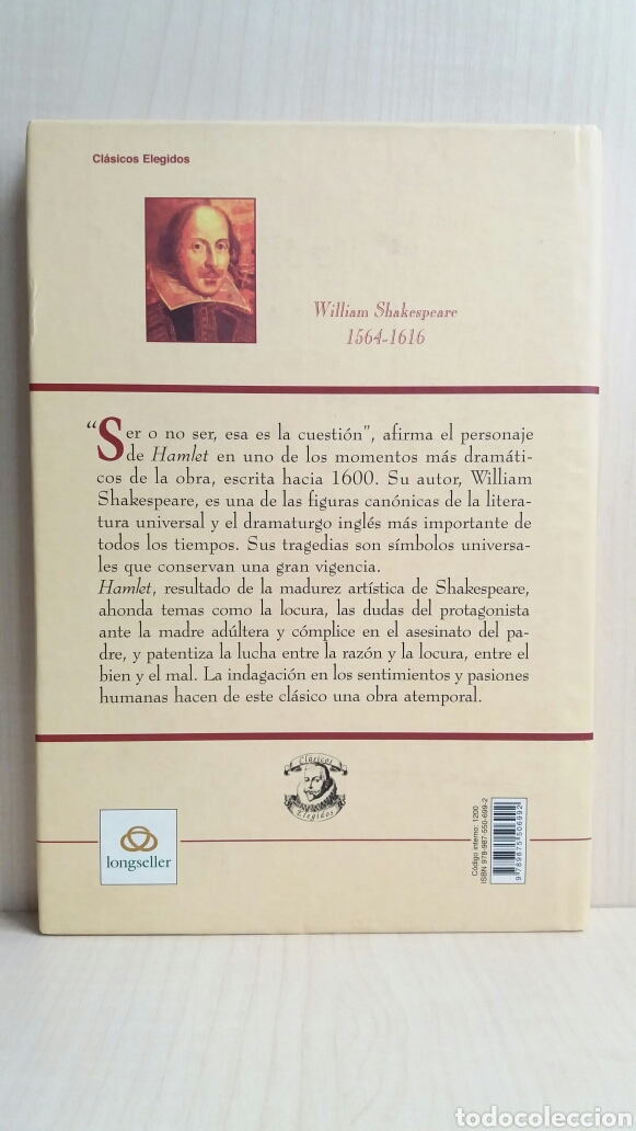 Libros de segunda mano: Hamlet. William Shakespeare. Longseller, 2007. - Foto 3