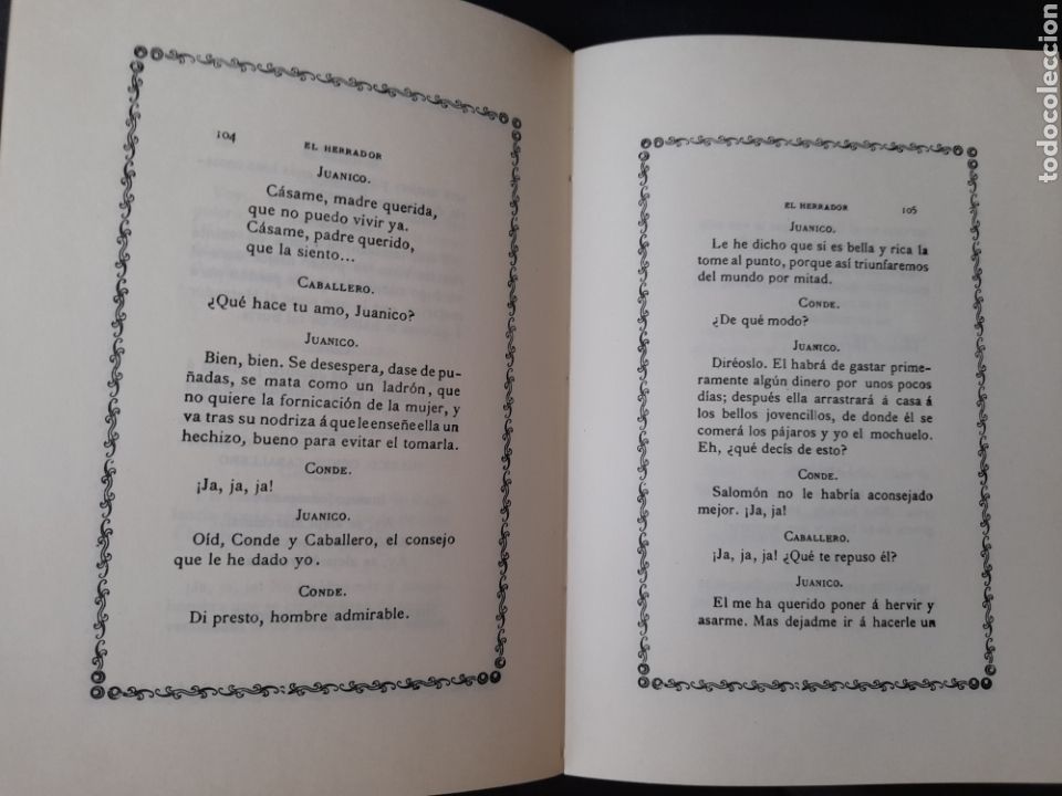Libros de segunda mano: Comedia de el Herrador - Pedro Aretino (facs&iacute;mil de la ed. 1908) - Foto 4
